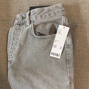 UO BDG grey high rise mom jeans